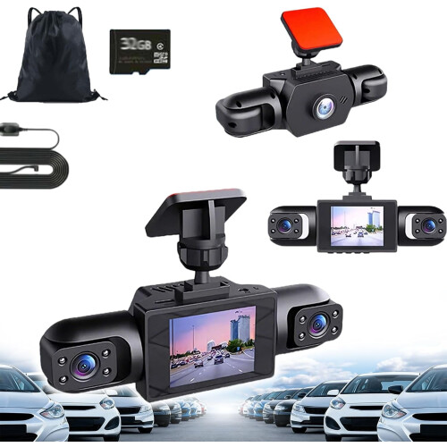 4-Channel 1080P Dashcam System with 360 View, IR Night
