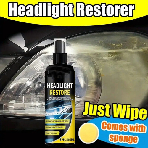 Auto Headlight Polishing Kit for Oxidation Removal and Lens 1