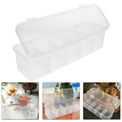Sleek Transparent PP Tea and Sugar Packet Organizer for Kitchen
