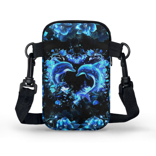 Γυναικείο Πορτοφόλι Διπλής Επίστρωσης Heart Dolphin Crossbody 1