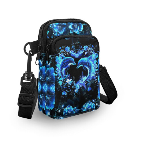 Γυναικείο Πορτοφόλι Διπλής Επίστρωσης Heart Dolphin Crossbody 2