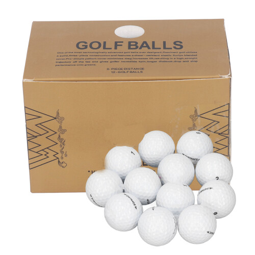 12PCS Lightweight Synthetic Rubber Golf Practice Balls, 21.9oz 1