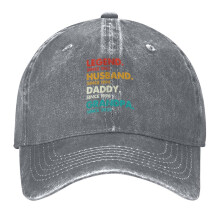 Șapcă de baseball Vintage Wash Dad Hat – Șapcă de baseball cu bor curbat reglabil, fabricată în SUA, pentru bărbați și femei