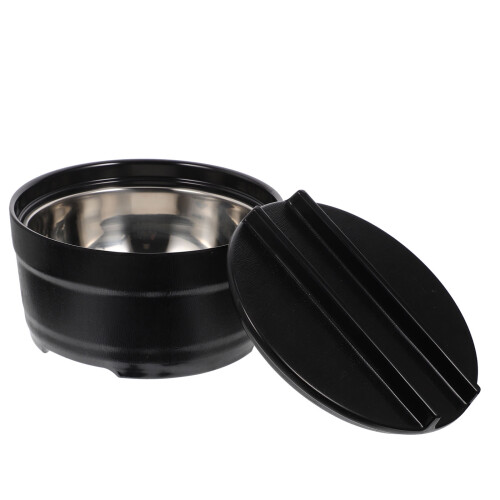 Seau à riz noir au design chic (1 pièce)