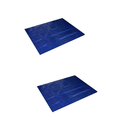 Swimming Pool Cover Floats Blue Rectangle 2 Pieces