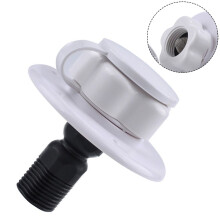 RV city water inlet with check valve and flange hose