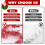 Tinsel Garland Silver Red 10ft 5-Pack 6