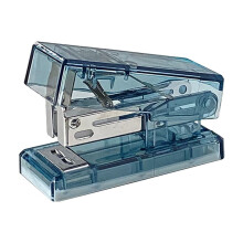 Portable Mini Stapler - Transparent, Lightweight, Ergonomic Grip, Strong Metal Mechanism, Includes No.12 Staples (2.362.361.69 in, 0.13 lb)