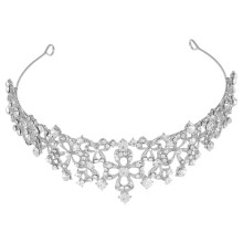 Crystal bridal tiara for women, rhinestone mermaid crown