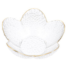 Lotus Shaped Serving Dish Candy Dish Tray Salad Bowl Stackable Plate 12X12X5.6CM