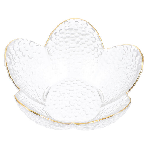 Lotus Shaped Serving Dish Candy Dish Tray Salad Bowl Stackable Plate 12X12X5.6CM