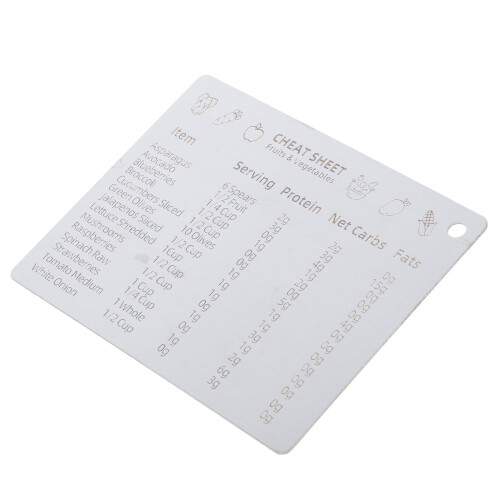 1Pcs Compact Measurement Conversion Chart Silver Rectangular Magnetic Attachment for Cooking Baking 4.3x3.3in 2