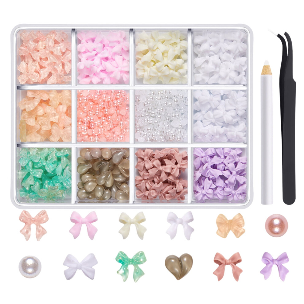 1Box Nails Charm for Nails 3D Nails Rhinestones Nails Decorations Professional Craft Nails Art Supplies for Women