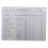 1Pcs Compact Measurement Conversion Chart Silver Rectangular Magnetic Attachment for Cooking Baking 4.3x3.3in 4