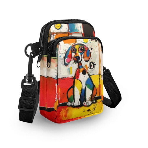 Τσάντα Crossbody από πολυεστέρα με φερμουάρ για σκύλους, 1 τεμάχιο 2
