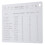 1Pcs Compact Measurement Conversion Chart Silver Rectangular Magnetic Attachment for Cooking Baking 4.3x3.3in 6