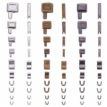 Zipper Repair Kit 24pc Zip Repair Sewing Fix Zipper Slider Clothes Accessories,0.2"X0.12"X0.12"