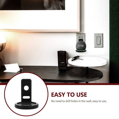 Wall-Mount Echo Speaker Bracket, Foldable, No-Drill 1