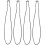 4pcs Trash Bag Fixing Band Practical Garbage Bag Bands Elastic Trash Bag Bands (70cm Circumference) 5