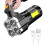 USB Rechargeable LED Flashlight with Sidelight 4X Zoom 5