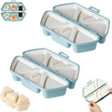 Molde para onigiri 6 en 1: antiadherente, plegable, para hacer bolas de arroz tipo sushi triangular y musubi, compatible con cocinas domésticas.