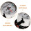 Universal Motorcycle Tachometer Gauge Silver 1Pack 6