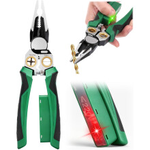 8-in-1 Wire Stripper with Voltage Tester, Heavy Duty for 10-18 AWG, Multi-Function Electrical Tool