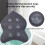 Extra Thick Large Bath Pillow with Neck,Back,Head Support for Bathtub, Spa, Soaking Gray(21''x17'') 4