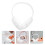 DIY Earmuff Supplies Plastic Frame 4 Pieces 3