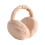 Warm Winter Earmuff Soft Plush Foldable Windproof Thicken Ear Fluffy Solid Color Elastic Ear Cover Head Accessory Light Yellow 2