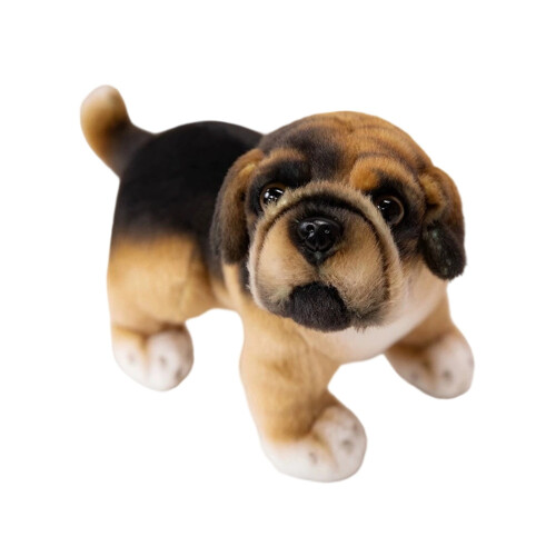 Cachorro de pelúcia Pug Francês de 22 cm (8,66 polegadas), realista, cor âmbar. 1