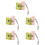 5Ensembles Organisateur Crotte ABS Portable Rose 7