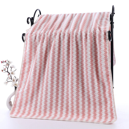 Bath Towel Soft Absorbent Fleece Thickened 29.5x13.7 in