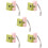 5Ensembles Organisateur Crotte ABS Portable Rose 9