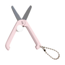 Portable Telescopic Scissors, Stainless Steel Blades, Compact Folding Design for Office & Travel, 0.02lb, Ergonomic Handle
