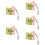 5Ensembles Organisateur Crotte ABS Portable Rose 11