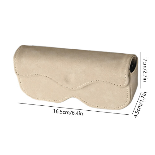 Leather Sunglasses Holder for Car Sun Visor with Hidden 2