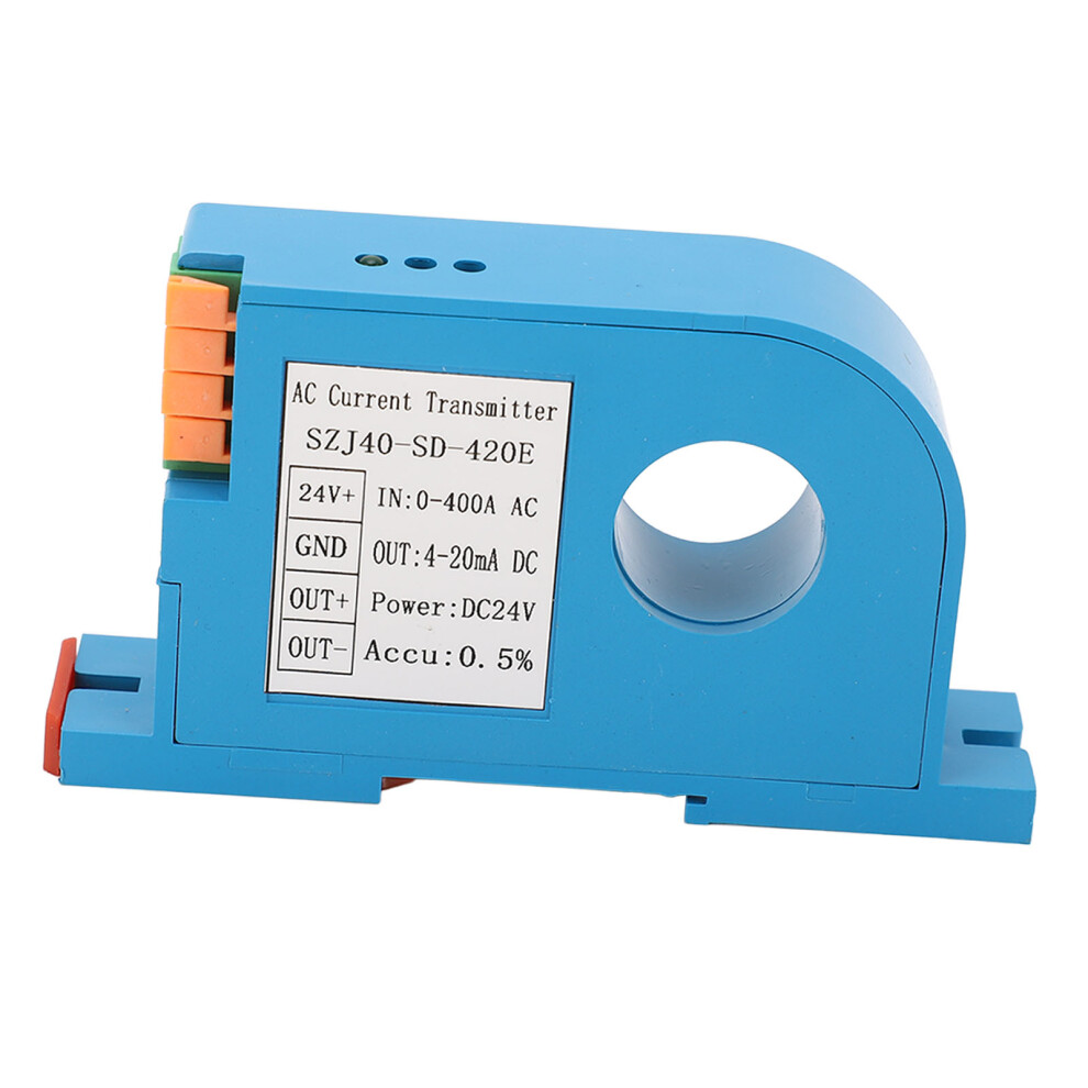 Ac Current Transmitter 0-400A 4-20Ma Output Single Phase Sensor 8761387613260