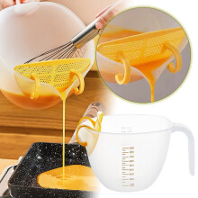 2-in-1 Egg Wash Strainer & Mixing Bowl – Fine Mesh Baking Tool for Smooth Batters & Egg Separation