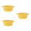 3Pièces Bols Céramique Orange À Double Anse, Multi-Usage Cuisine 4