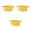 3Pièces Bols Céramique Orange À Double Anse, Multi-Usage Cuisine 6