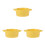3Pièces Bols Céramique Orange À Double Anse, Multi-Usage Cuisine 7