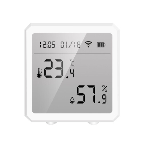WiFi BT Temperature and Humidity Sensor LCD Display - Compatible with Alexa 2