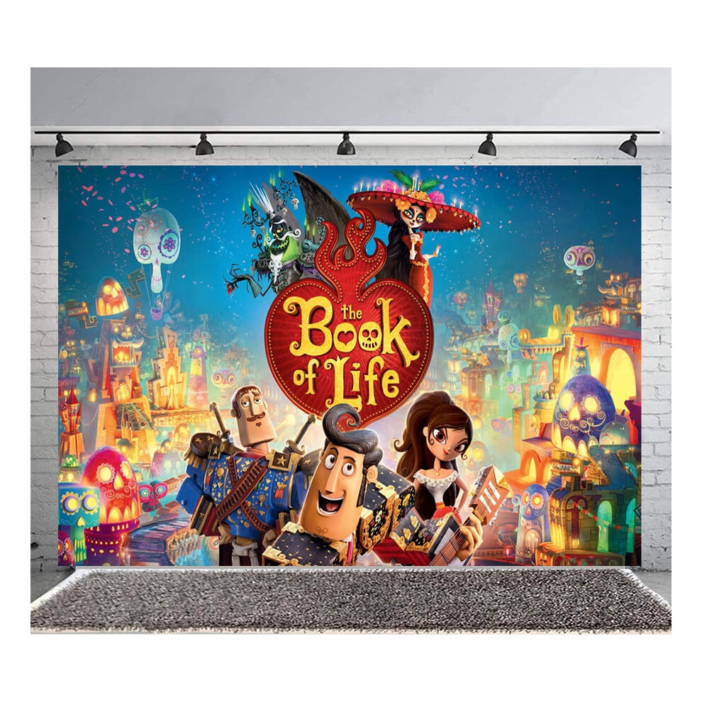 Book Of Life Backdrop Banner Party Supplies Poster Movie Theme Background For Photography Birthday Decorations 9101399485223