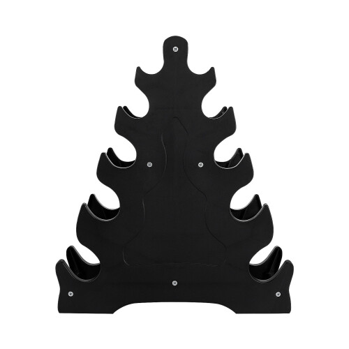 Dumbbell Display Rack 5 Tier Black for Home Gym Exercise 2Pcs
