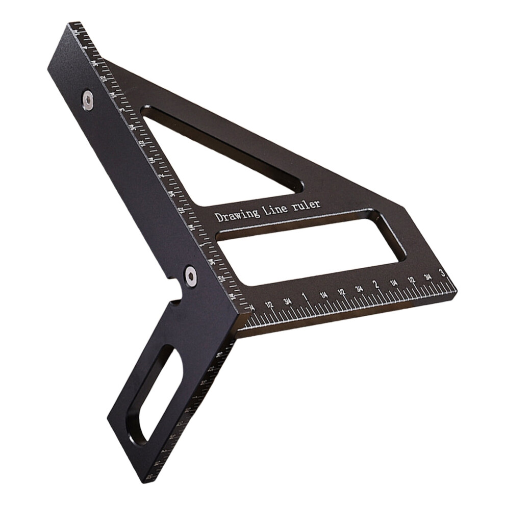 Aluminum Triangular Square Ruler Measuring Tool 45 90 Degree For Accurate Positioning & Marking In Engineering Projects 9132278044989