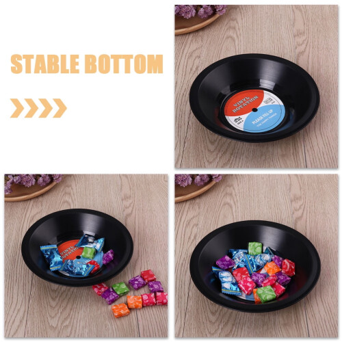 Movie Night Snack Tray Reusable Black 2 Pcs 2