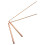 2 Pieces Copper Detection Rods Sturdy Copper Dowsing Rods for Divining Water 2