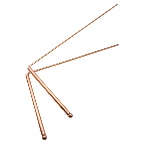 2 Pieces Copper Detection Rods Sturdy Copper Dowsing Rods for Divining Water 1