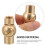 Light Adapter Lamp Adapter Copper Golden 1Pack 2